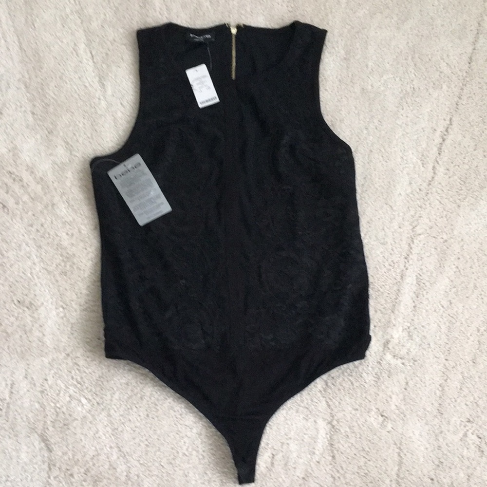 Black Sleeveless Bodysuit
